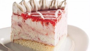 aardbeien ijs cake